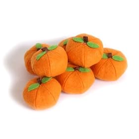 Set of 7 Oranges Soft Felt Play Food Pretend Toy
