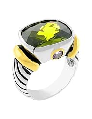 Tutone Olive Cable Ring