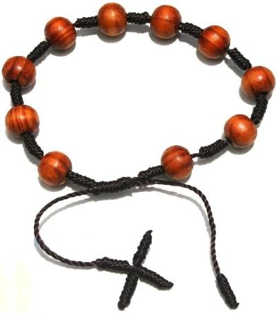 Wooden Rosary Adjustable Bracelet Unisex