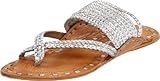 Chinese Laundry Women's Rock Steady Thong Sandal,Silver,8.5 M US