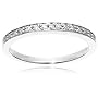 10k White or Yellow Gold Round Diamond Band (1/6 cttw, J-K Color, I2-I3 Clarity)