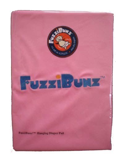 FuzziBunz Washable Hanging Diaper Pail Wet Bag - Bubblegum Pink