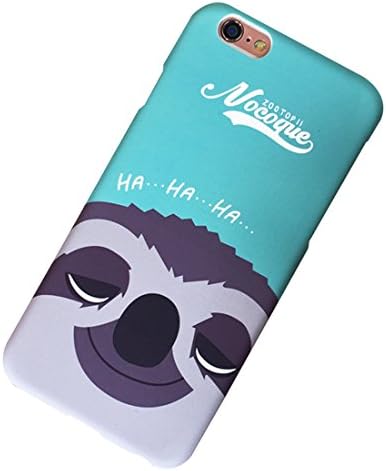 Amanico Cell Phone Cartoon Case Shell Cover for Iphone 6/6s Plus,Protective Sleeve Cartoon Sloth Film Character Role,Colorful Sloth
