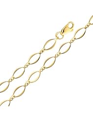 14K Yellow Gold Fancy Designer Bracelet with Lobster Claw Clasp - 7.25" Inches