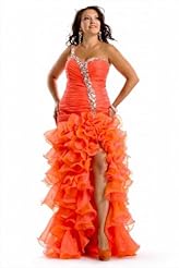 Cocktail Chiffon/Taffeta/Tulle Beaded Crystal Lace Slit Crystals Applique Mother-of-the-Bride Dress 