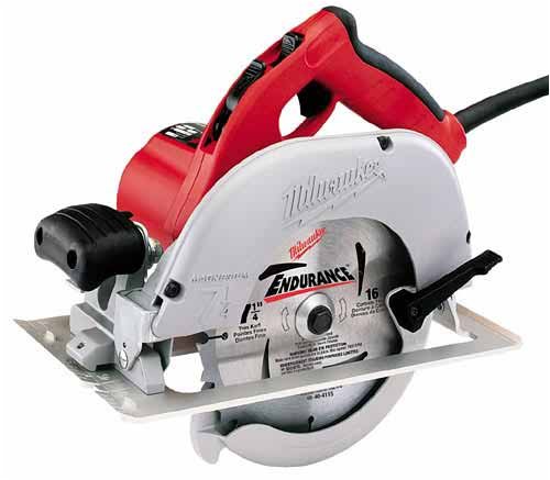 Milwaukee 6391-21 15 Amp 7-1/4-Inch Circular Saw with Blade on Left