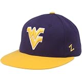 NCAA Zephyr West Virginia Mountaineers Navy Blue-Gold Logo Chopped 32/5 Fitted Hat (7 1/8)