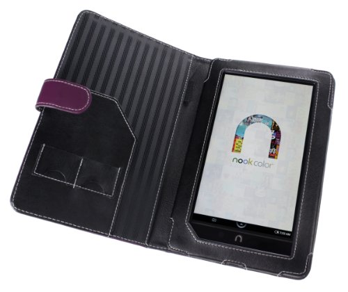 More of Cover-Up Barnes & Noble Nook Color / Nook Tablet Leather Case (Book Style) - Purple,get ebooks free,get free books,get free ebooks