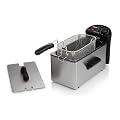 Tristar FR-6923 Friteuse 3,5 Liter edelstahl, Inneneinheit aus Emaille