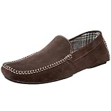 Cole Haan Men's Zermatt Slipper,Brown Suede/Plaid,10 M US