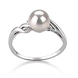 Andrea White 6-7mm AAA Japanese Akoya 14 Karat Gold Pearl Ring