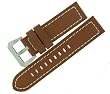 Italian Design Premium Watch Browm 24mm Leather Replacement Straps
