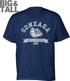 Gonzaga Bulldogs Navy Distressed Logo Big & Tall T-Shirt