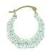 Evoke 9ct Gold Clear CrystallizedTM - Swarovski Elements Grooved Round Creole