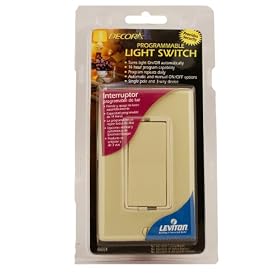 Leviton 6651-I Decora 40W-500W 14 Hour Segment Programmable Electronic Incandescent Only Timer, Ivory