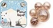 Mega Marbles - POLAR BEAR MARBLES NET (1 Shooter Marble, 24 Player Marbles & 2 Display Rings)