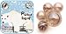 Mega Marbles - POLAR BEAR MARBLES NET (1 Shooter Marble, 24 Player Marbles & 2 Display Rings)