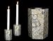 Decorative Coral Stone Taper Candle Holder - Small, 4H