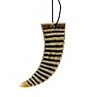 Resin Imitation Bone Pendant Fang - Adjustable Cord - 70mm x 22mm
