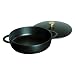 Staub 4 Quart Hexagon Saute Pan and Braiser, Black Matte