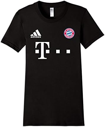 Women's Bayern Soccer Jersey Football Germany Deutschland Tee Large Black