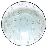 Clear Spanish Large Ocean Sea Life Recycled Glass Serving Bowl 15.25D