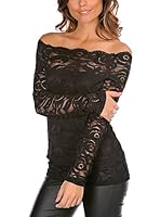 La Bella Donna Camiseta Manga Larga Patricia (Negro)