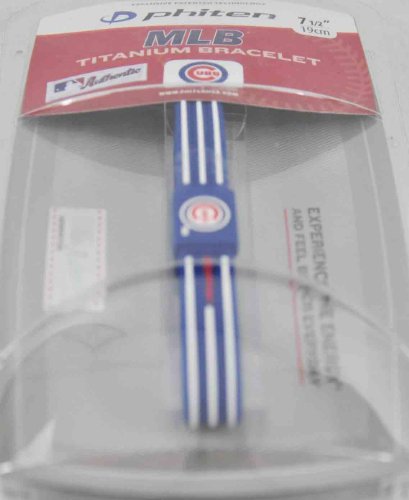 Phiten Sport Large Chicago Cubs Bracelet MLB X30