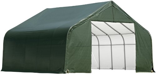 ShelterLogic 86063 Green 30'x20'x20' Peak Style Shelter