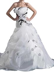 Strapless Organza/Satin   Ball Gown  Dress