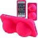 IBOOBIES Soft Silicone Cover Case for Apple iPhone 4G - RED