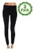 American Casual Fleece Lined Leggings Women, Black 3-Pack Warm High Waisted Tummy Control Pants