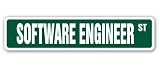 SOFTWARE ENGINEER Street Sign computer code writer IT programmer tech geek