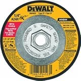 DEWALT DW4522 High Performance 1/8-Inch Metal Cutting and Grinding Wheel