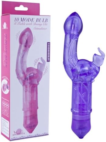 7.6'' Crystal G Spot Stimulator,10 Speed Waterproof Rabbite Vibe Massager Sexy Toy for Woman