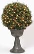 18" Pre-Lit Christmas Ball Topiary with Pine Cones - Clear Lights