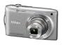 Nikon Coolpix S3300 Digitalkamera (16 Megapixel, 6-fach opt. Zoom, 6,7 cm (2,7 Zoll) Display, bildstabilisiert) silber