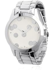 Brinley Co. Womens Stainless Steel Link Watch
