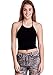 Ladies String Neck Halter Crop Top, Multiple Colors Available