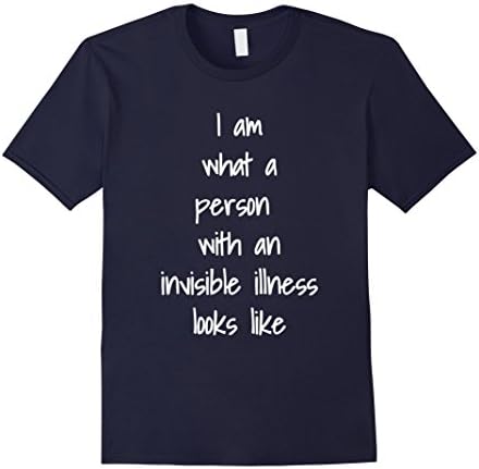 Men's Invisible Disability Awareness - Chronic Illness T-shirt  Small Navy