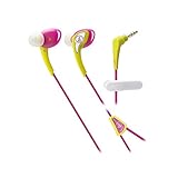 Audio-Technica ATH-SPORT2YP SonicSport In-Ear Headphones, Yellow/Pink