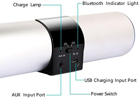 BESOUND 2016 Newest Style Portable 3 in 1 Wireless Silver Bluetooth Speaker 4-6 Hours Playtime with Solid Alumium Cradle Stand Dock For iPad iPhone iPod Smasung Nexus Support