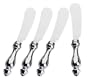 Amco Traditional Spreaders, Stainless Steel Blades, Set of 4