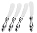 Amco Traditional Spreaders, Stainless Steel Blades, Set of 4