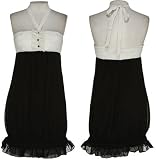 JOHNNY MARTIN Chiffon Tuxedo Dress