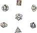 Polyhedral 7-Die Festive Dice Set - Carousel with White Numbers CHX-27440