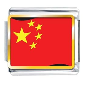 China Flag Italian Charm Bracelet Bracelet Link