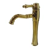 〔INK-03030221G〕　シングルレバーハンドル　トールタイプ　混合水栓　ゴールド（金）