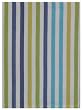 Durable Flat Weave 100% Cotton Colorful Blue and Yellow Striped Dishtowel 18" X 28" Set / 6