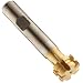 Niagara Cutter CCS150 Concave Radius Shank Type Cutter, High Speed Steel, TiN Coated, Weldon Shank, 3/4" Cutter Diameter, 6 Flutes, 1/16" Radius, 0.375" Width